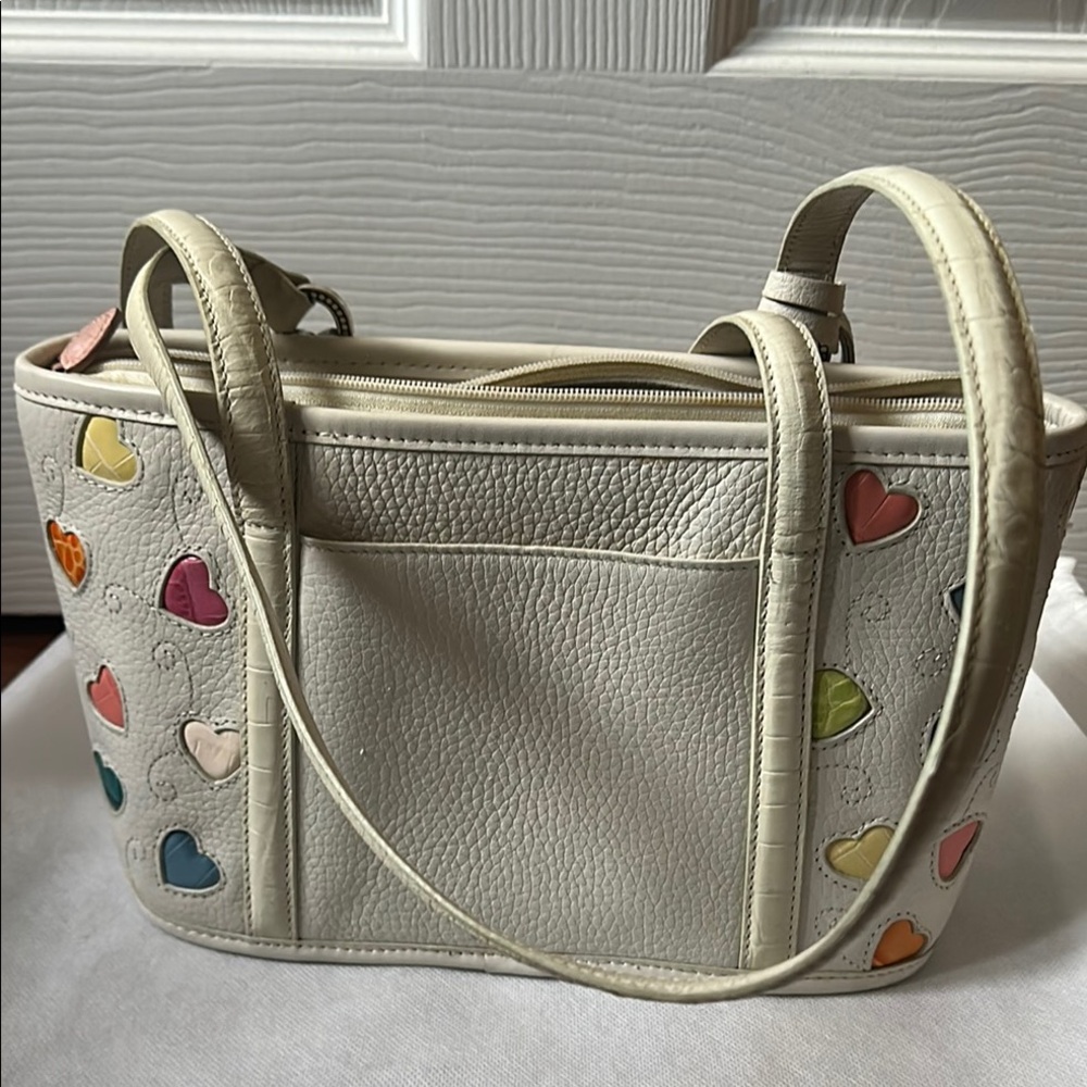 Colorful Heart-Patterned Tote Bag